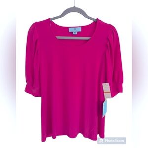 NWT CeCe pink knit top in size S.
